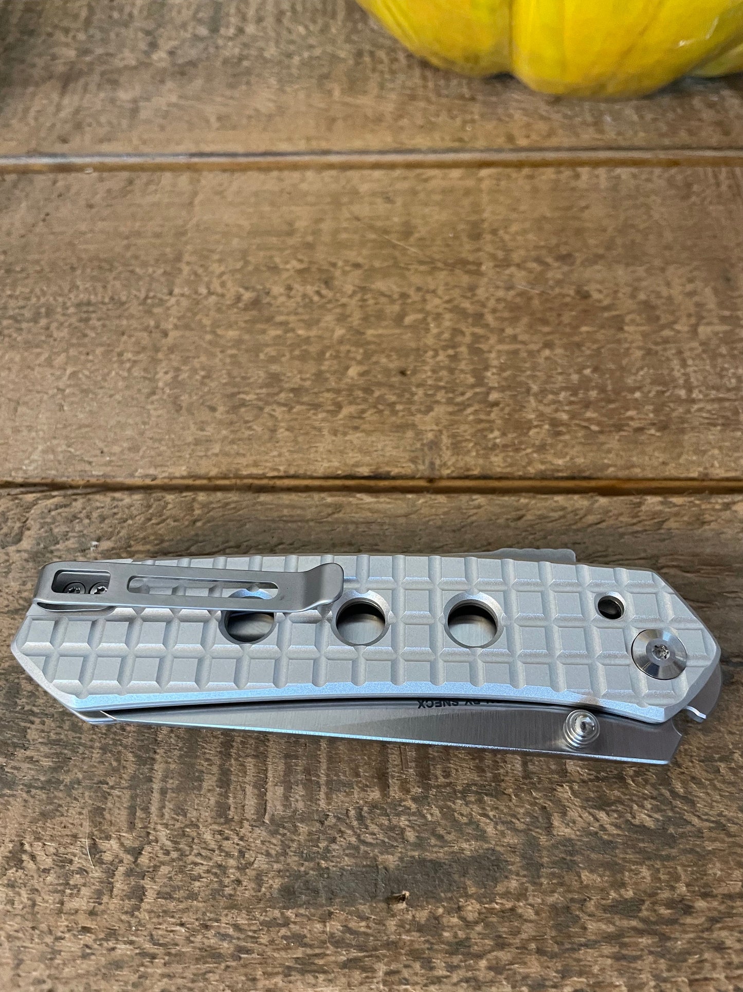 Scales Compatible with Civivi Vision FG - Machined Aluminum - Tumbled Finish - Various Patterns