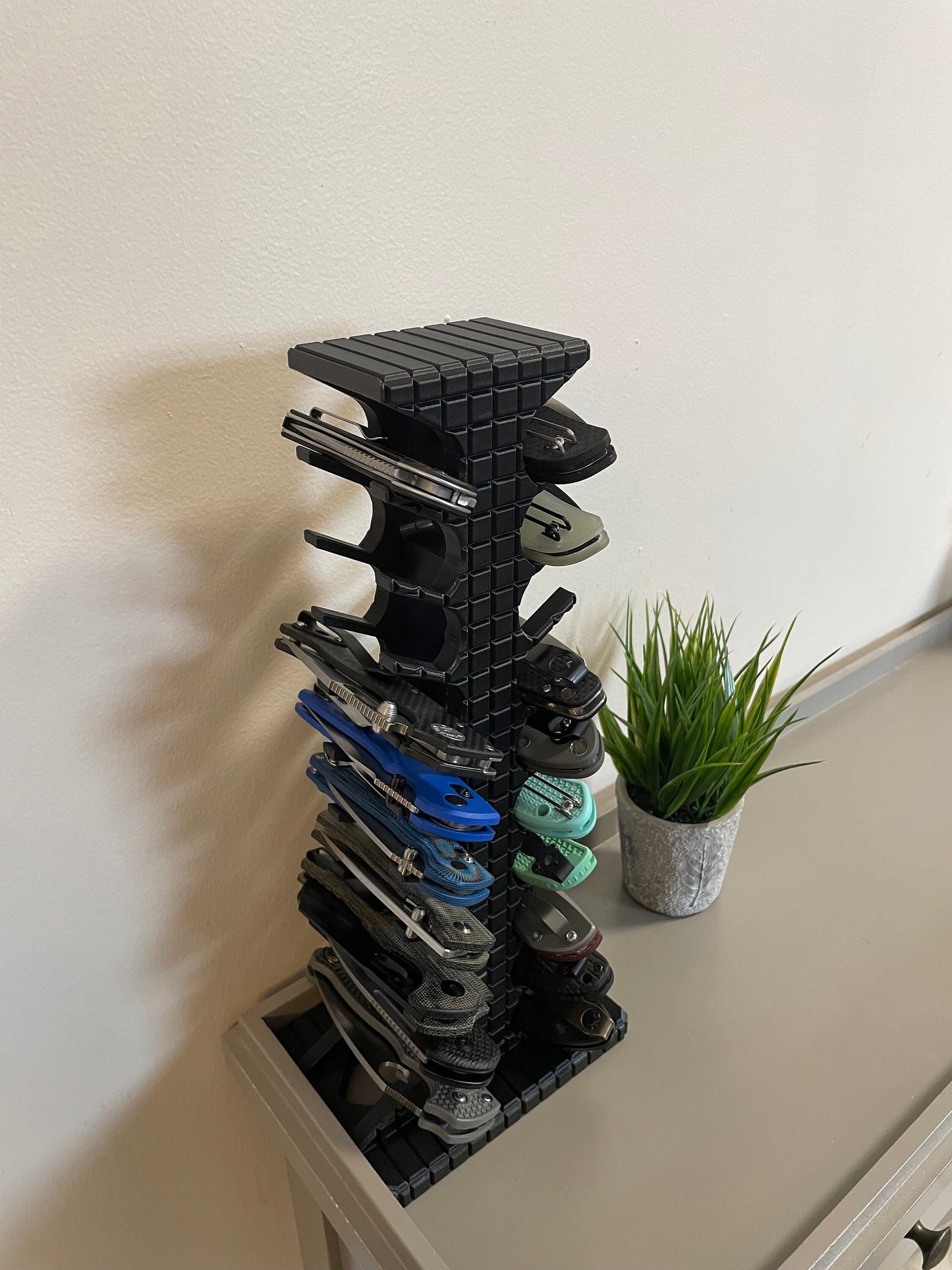 EDC Tool/Gear Display "Mega" Tower - EDC Rack/Organizer