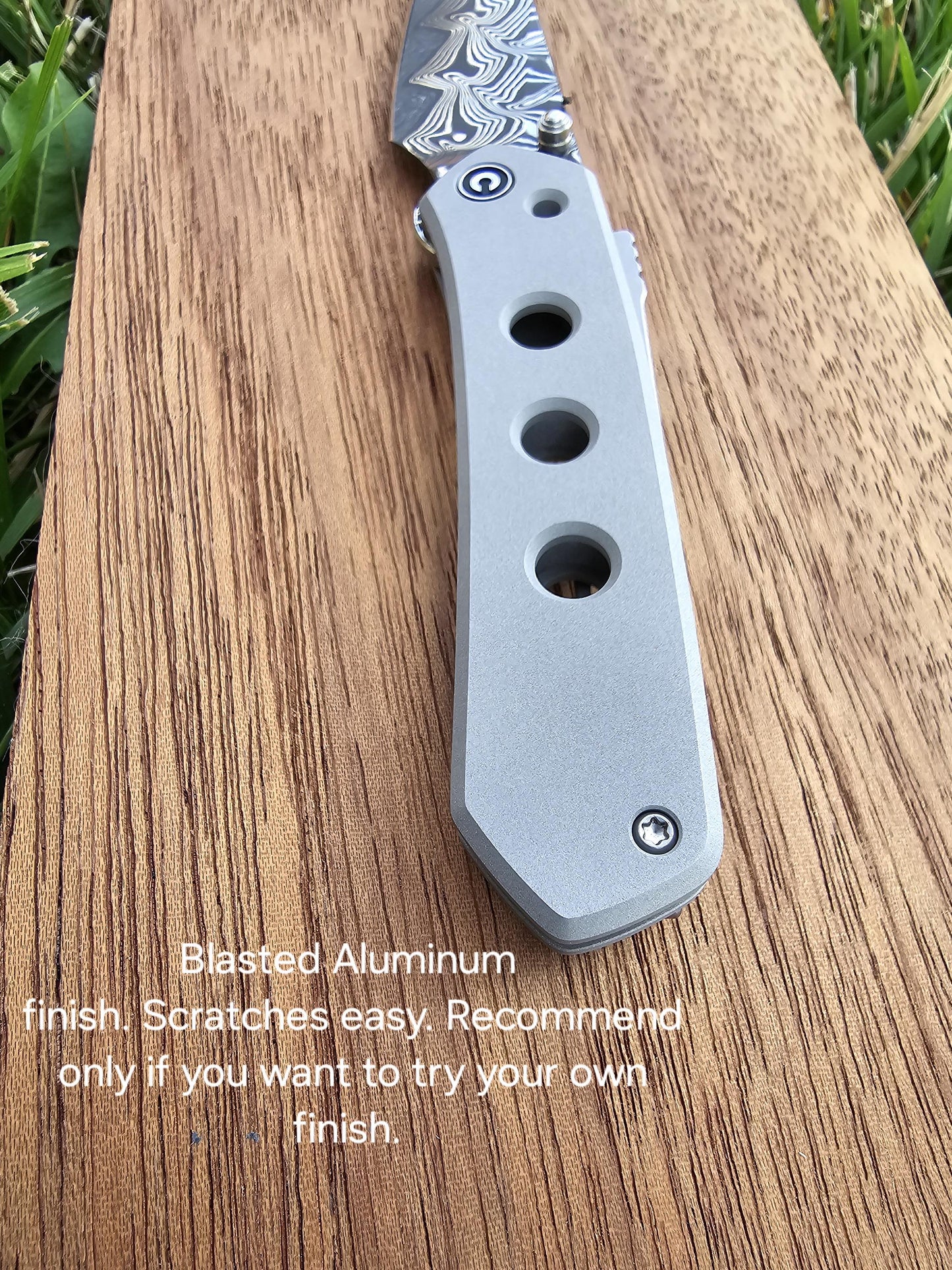Linerless Scales for Civivi Vision FG - Machined 6061 Aluminum - Lightweight - READ description