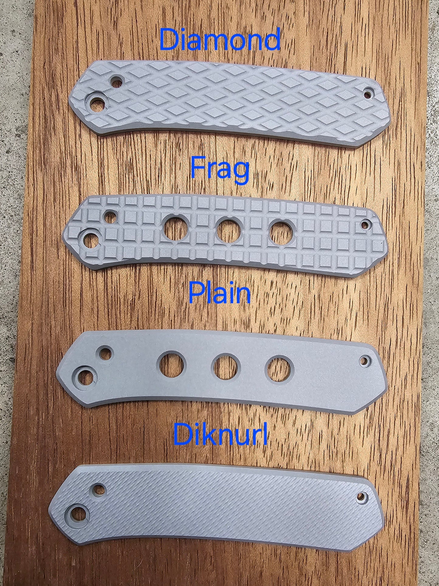 Linerless Scales for Civivi Vision FG - Machined 6061 Aluminum - Lightweight - READ description