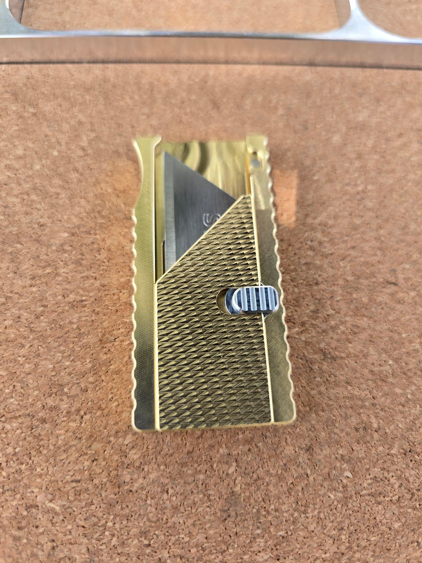 Light Duty Utility Cutter - Machined Brass Body - Magnetic Detents - Secondary Carry EDC Utility