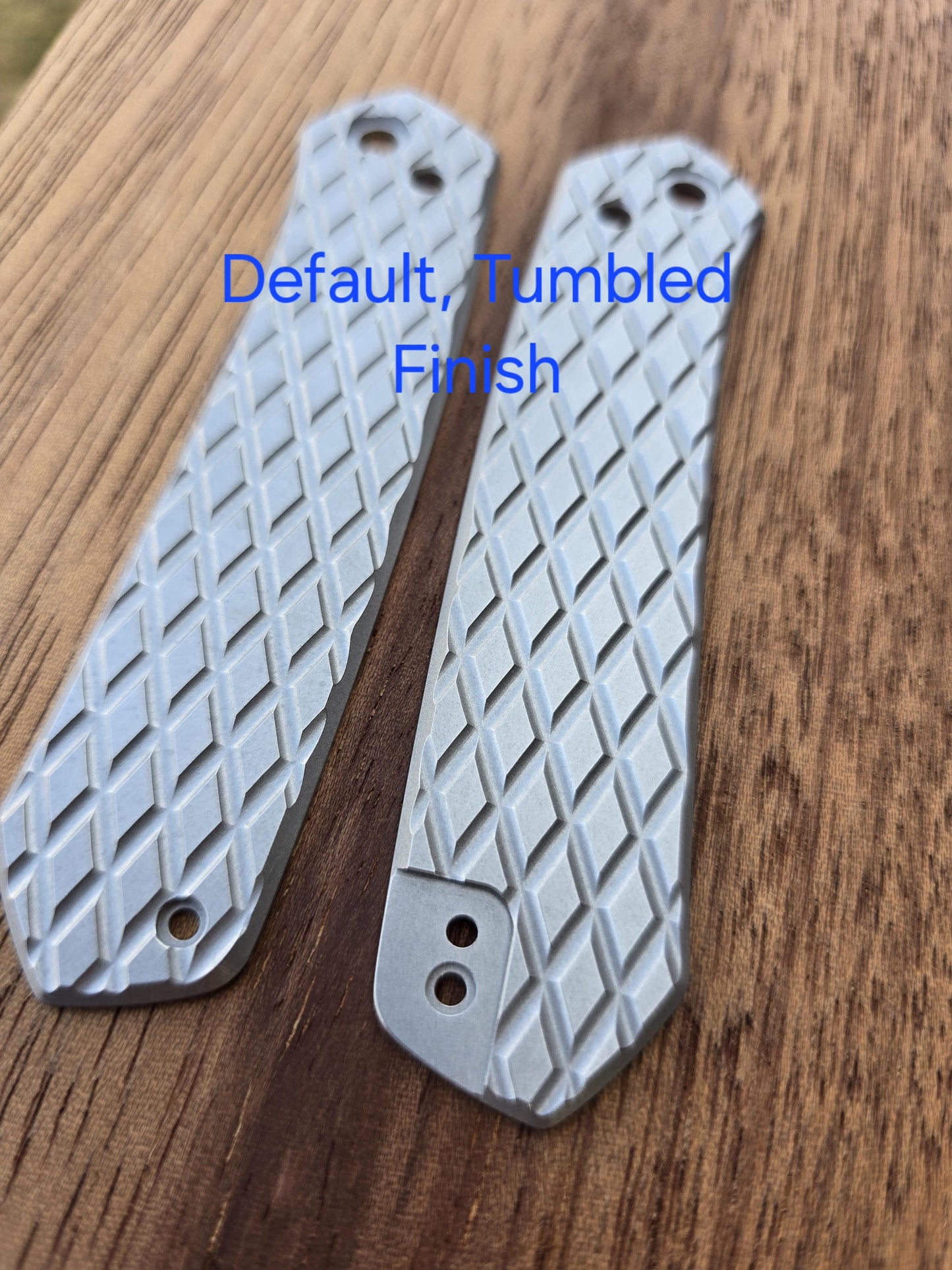 Scales Compatible with Civivi Vision FG - Machined Aluminum - Tumbled Finish - Various Patterns