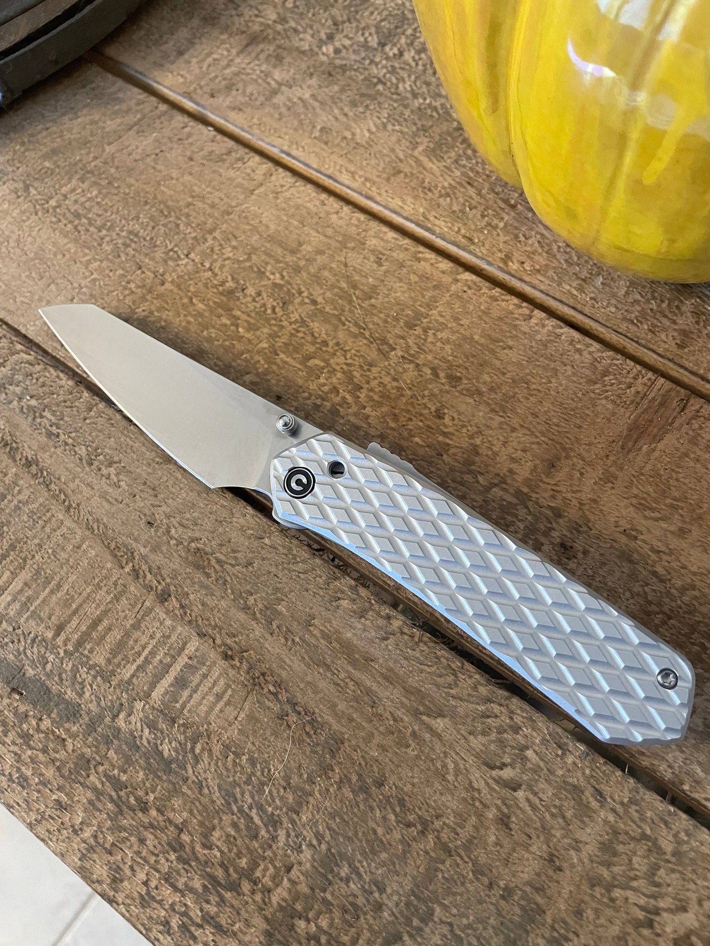 Scales Compatible with Civivi Vision FG - Machined Aluminum - Tumbled Finish - Various Patterns
