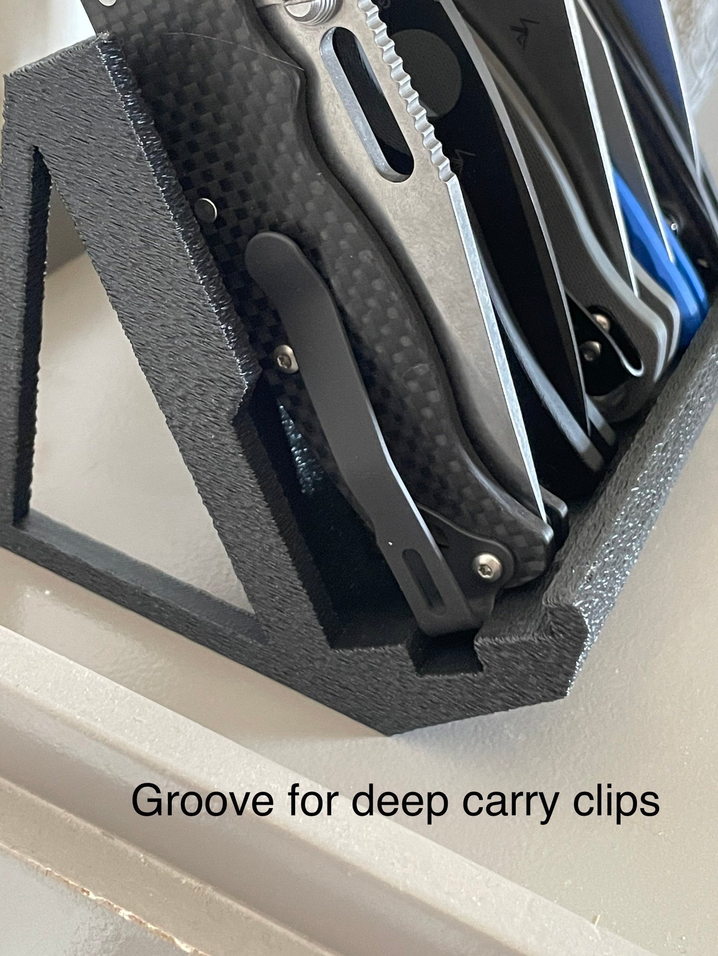 EDC tool Display/Organizer - Horizontal Row 5 Slot