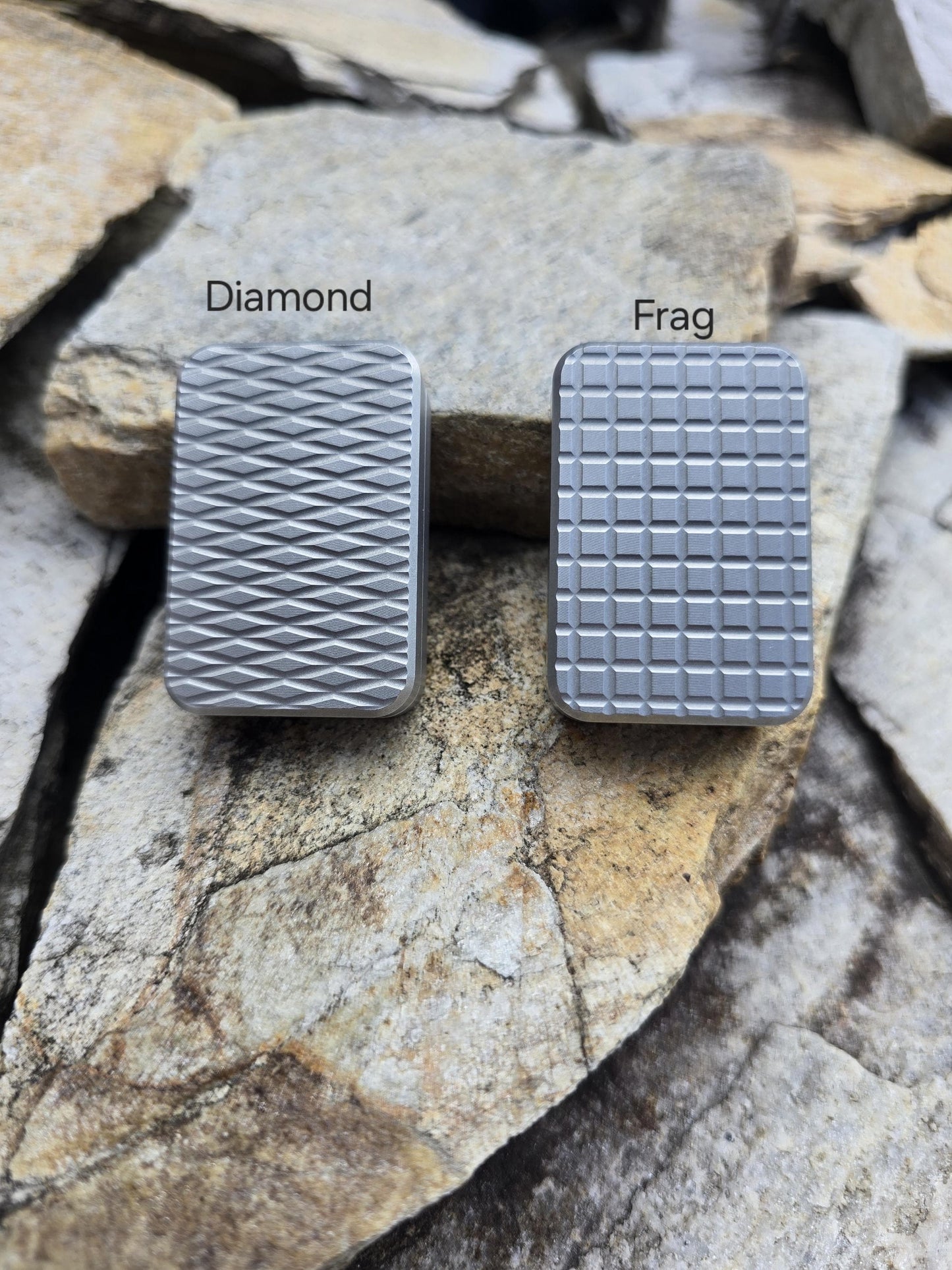 Machined Fidget Slider - Choice of Pattern - 6061 Aluminum