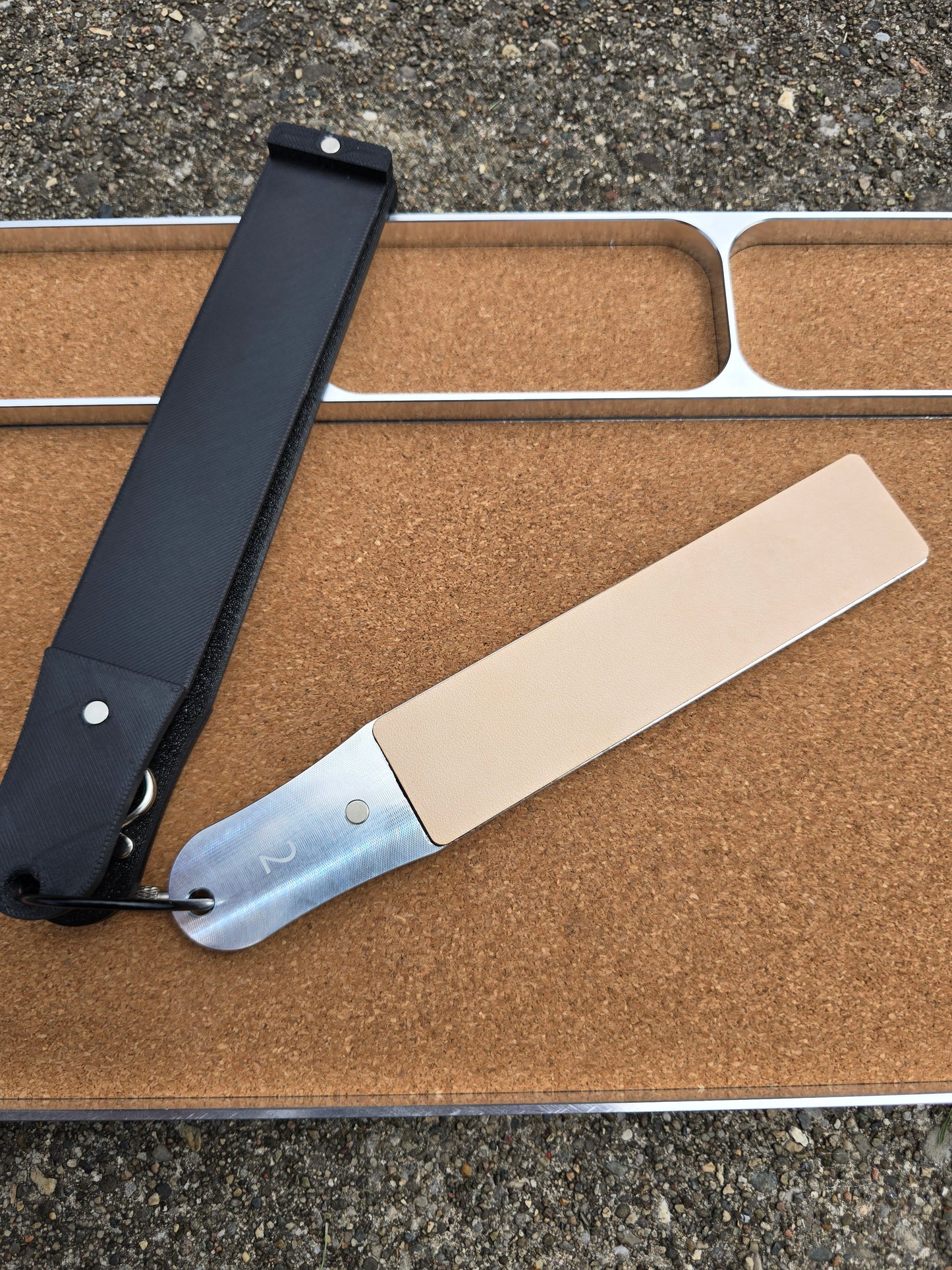 Travel Knife Strop - Portable Double Sided Leather Strop - Cow Hide
