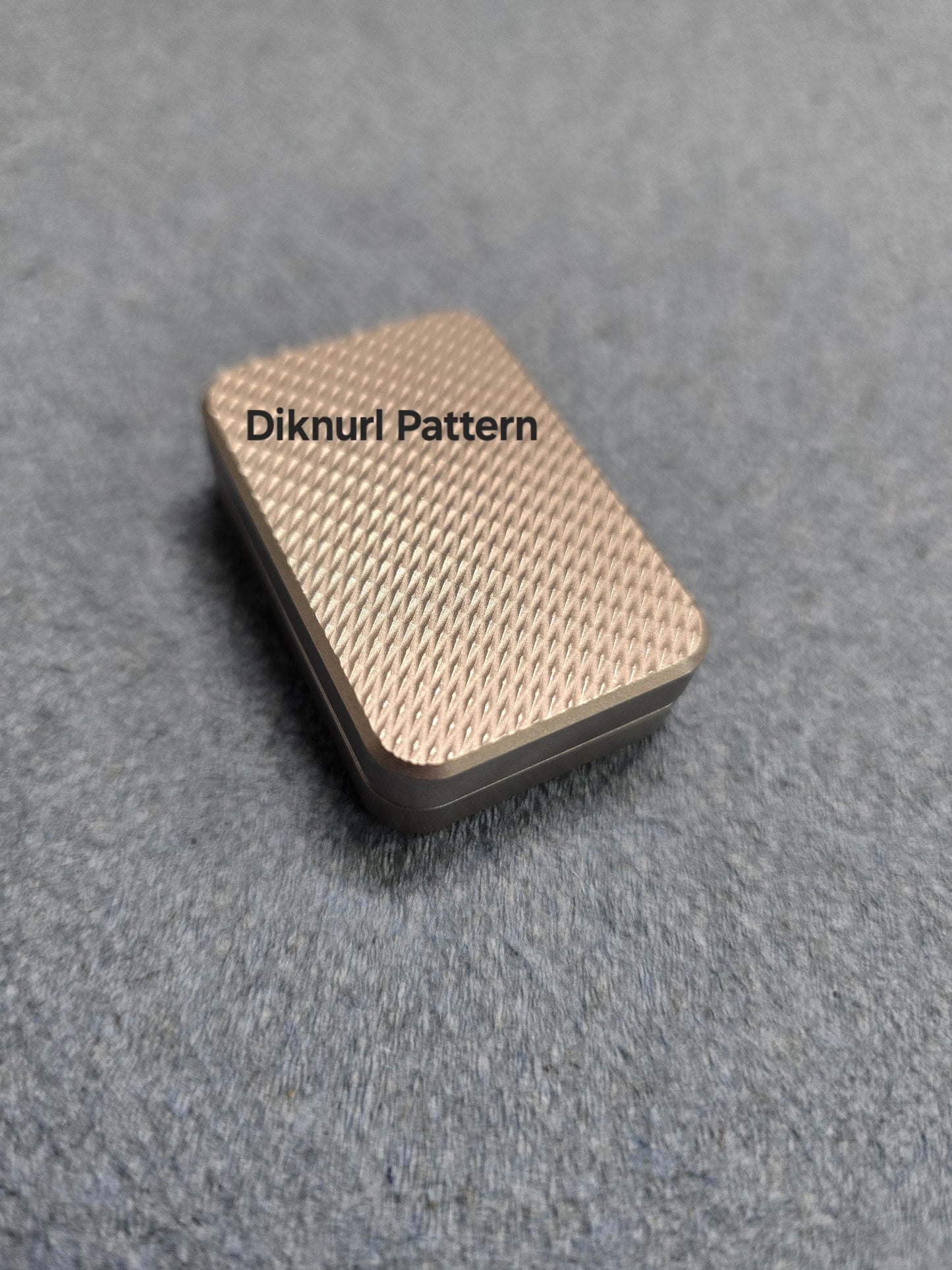 Machined Fidget Slider - Choice of Pattern - 6061 Aluminum