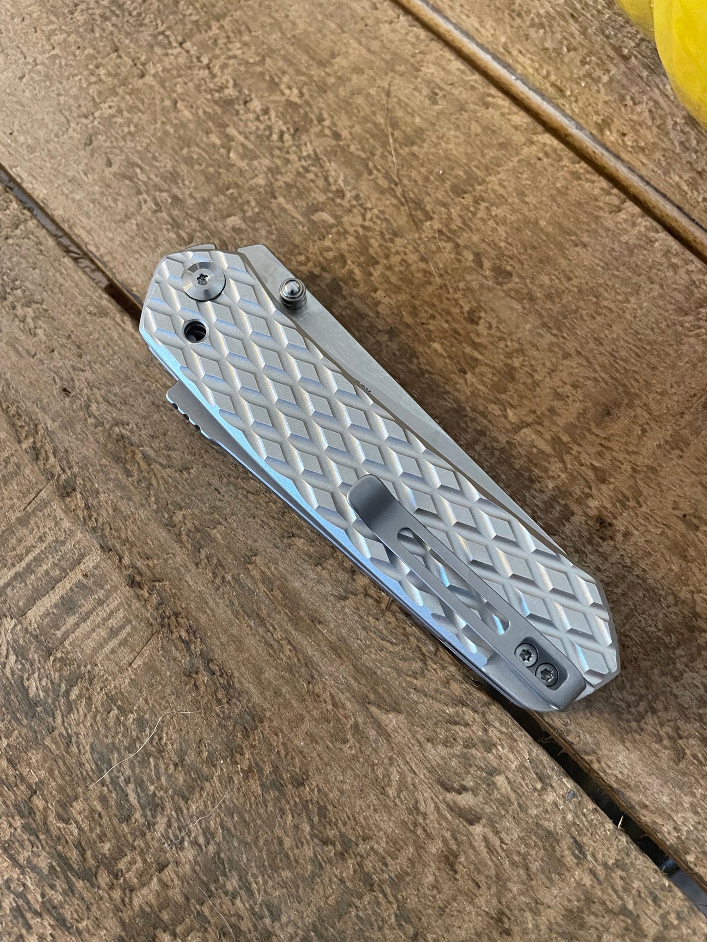 Scales Compatible with Civivi Vision FG - Machined Aluminum - Tumbled Finish - Various Patterns