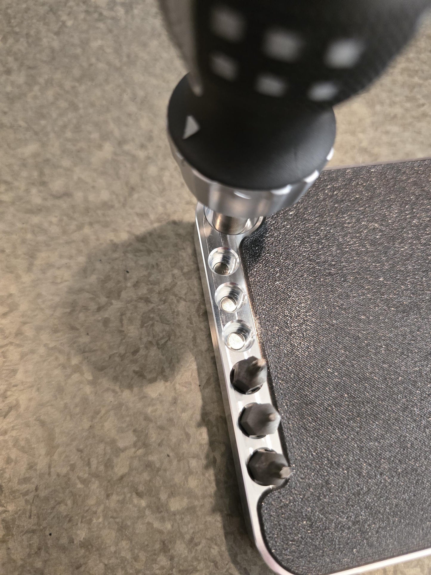 EDC Maintenance Tool Tray - Bit and Driver Holder with Cover- Machined 6061 Aluminum. Magnetic Bit holders