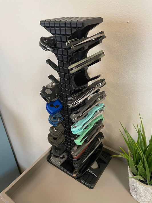 EDC Tool/Gear Display "Mega" Tower - EDC Rack/Organizer