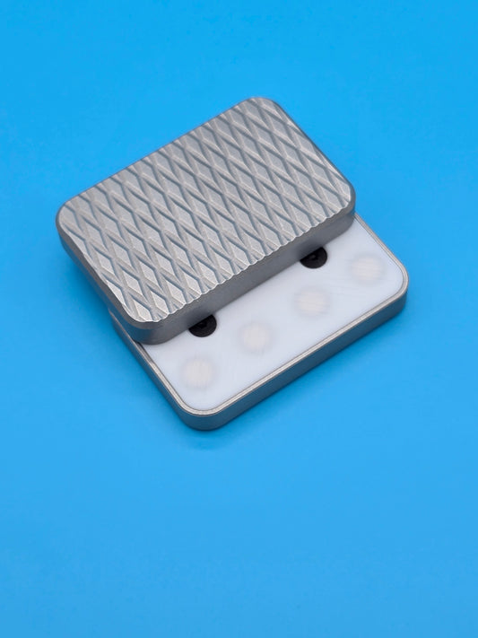 The Diamond Slab - Machined Fidget Slider - PTFE Plates